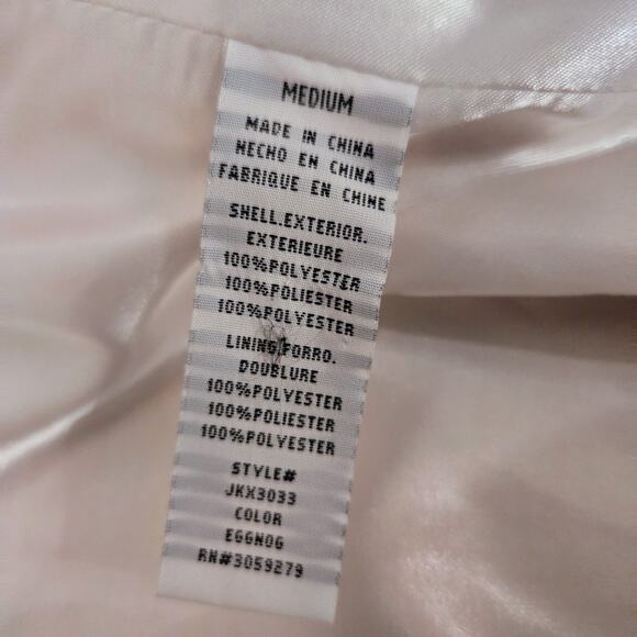 Thread and Supply Fluffy Cream Jacket Coat with Pockets Size M Boho - Picture 11 of 11